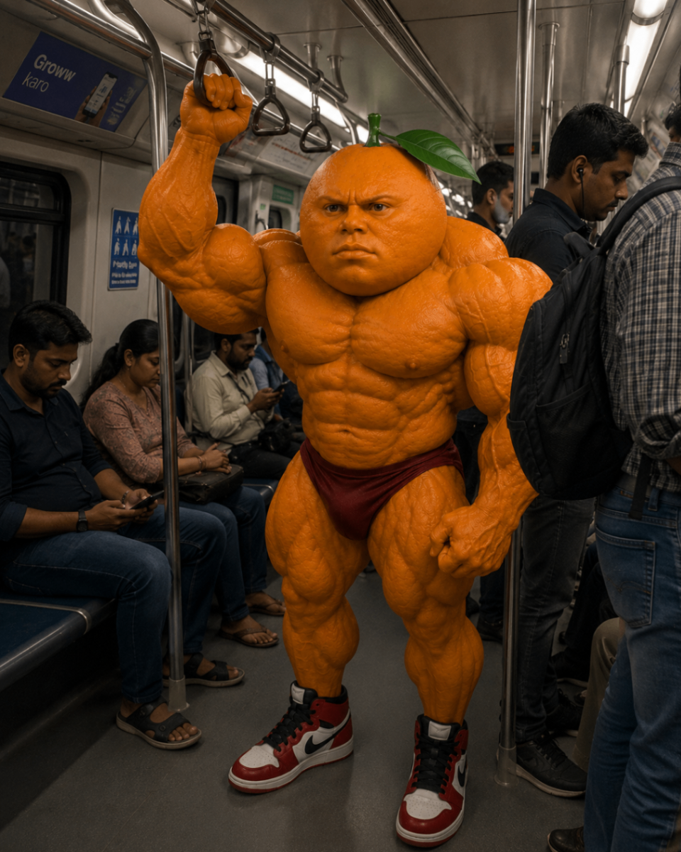 Udin riding the metro like the final boss of the commute