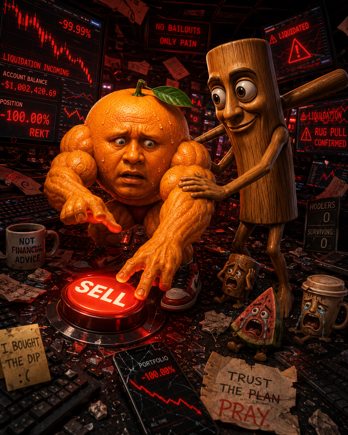 Udin in liquidation hell reaching for the sell button