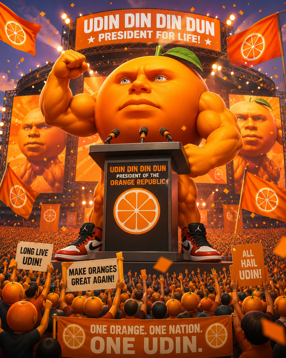 Udin president of the orange republic