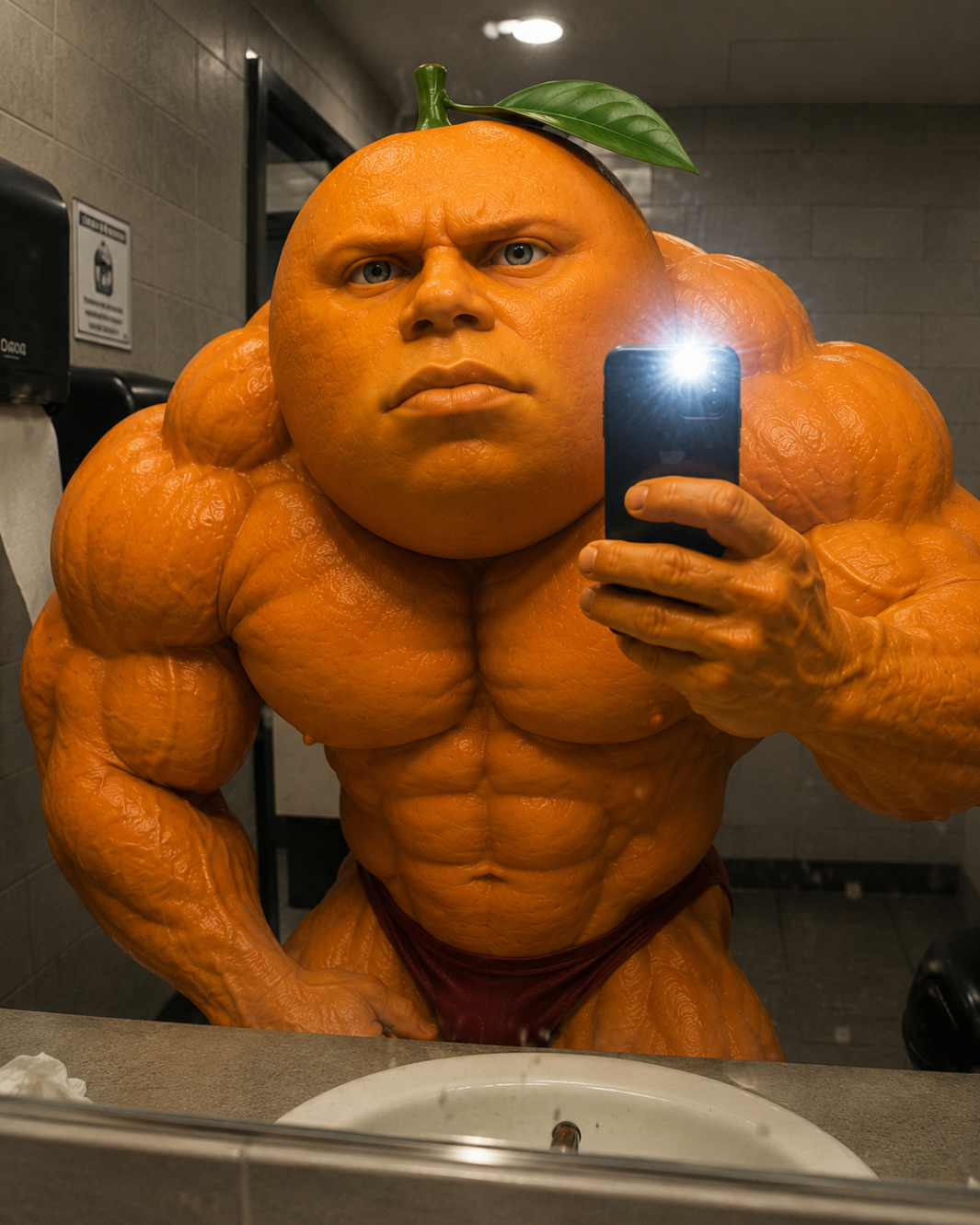 Udin bathroom mirror flash selfie with max aura